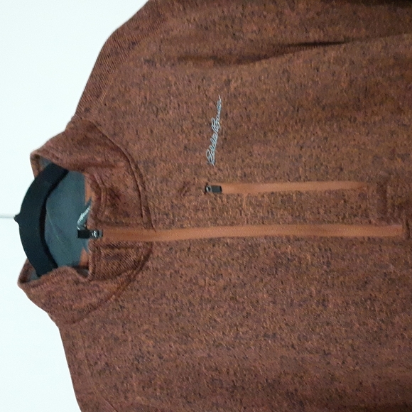 Eddie Bauer men's fleece lining sweater pullover quarter zip closure size XXL - Picture 2 of 8